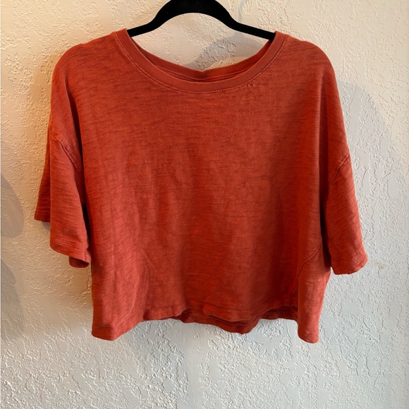 Universal Thread Rust-Red Cropped Short-Sleeve Tee - Picture 5 of 5